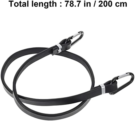 Абаодам банџи -кабел со куки 39. 3in должност Бунџи ленти Премиум тешка карго еластична вратоврска со моторни мотори за обезбедување