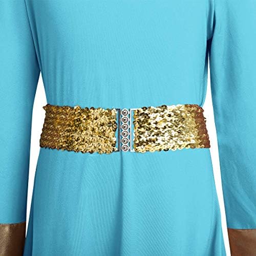 Афавом пофалби танцувачки фустани за девојки метални со долг ракав обожавање литургиски лирски фустан за танцување со половината на
