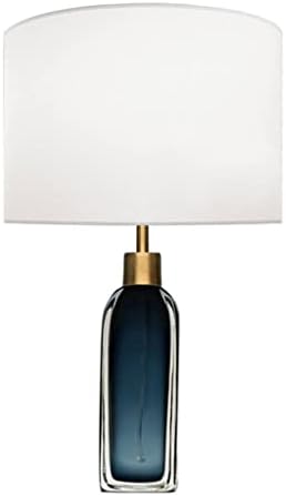 ZSEDP креативно стакло шише со вино уметност табела ламба уметност дизајнер темно сино вино за ламба за маса