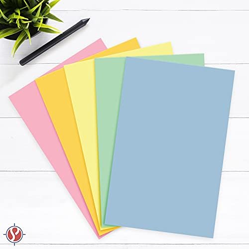 Пастелна хартија во боја, 11 x 17 Мулти-бои масовно хартија за пролетни и велигденски честитки, уметност и занаетчиство, покани | Редовна