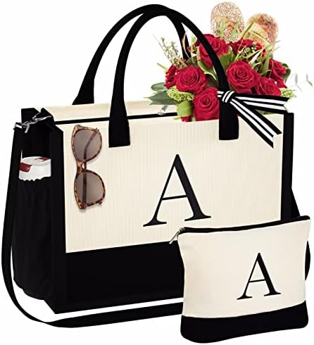 Јулајф Почетна Платно Торба торба &засилувач; Шминка Торба Со Патент Прилагодлив Ремен Персонализирани Мајки Ден Роденденски Подароци