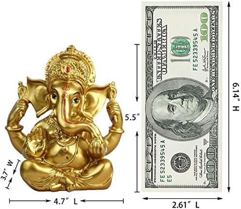 Индиска Ганеш статуа Дивали Декор - Хинду -бог статуа Дивали подароци - Господ Ганеша идол статуа
