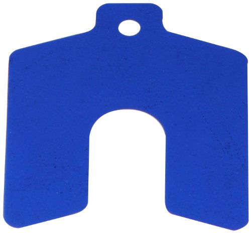 Полиестерски залепен трепер, сина, 0,005 дебелина, 2 ширина, должина од 2 , 0,625 ширина на слот