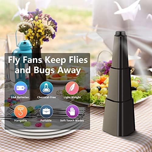 Venoal Fly Fans for Fans за маси, летачки отвратички со меки лопати чувајте летаат, преносни fansубители на мува во затворено на отворено