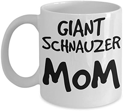 Џин Шнаузер мама кригла - бела чаша кафе со керамички чај од 11oz - Совршена за патување и подароци