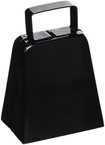 Beistle Black Cowbell Noisemaker, 4 “