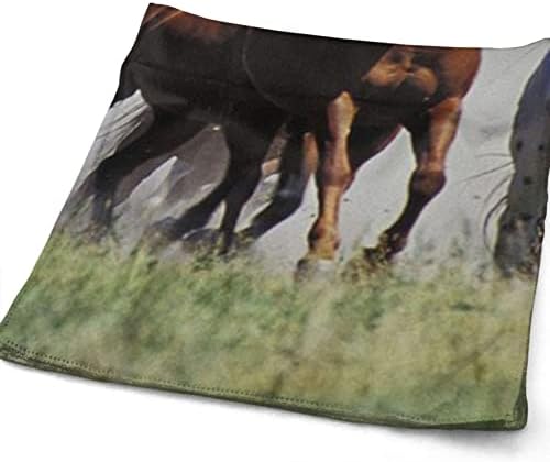 Трчање коњи пешкир микрофибер пешкир за гостински пешкири за куќи за купатило за пешкир со прсти со голема апсорпција