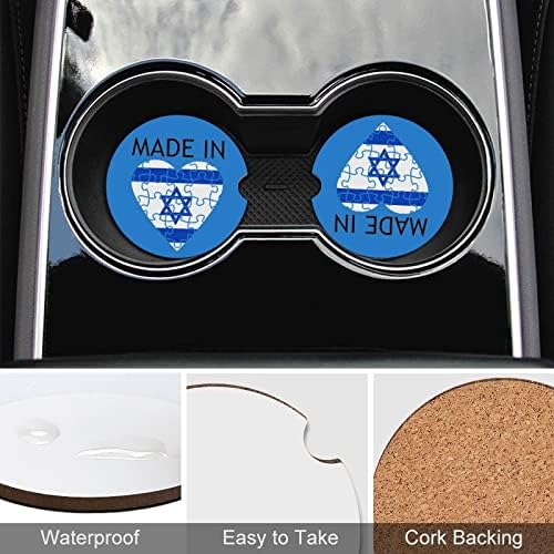 Произведено Во Израел Тркалезни Подлоги За Автомобили Симпатични Држачи За Чаши 2,56 Инчи За Абсорбента За Пијалоци