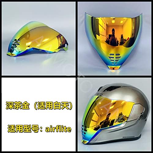 Мотоного ИЦ-06 Шлемови штитови за икона Airflite visor faceshield шофершајбна Сонцето Мото додатоци за шлемови Универзална големина