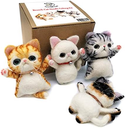 Комплет за мачка за мачки Artec360 со декорација на брош со видео туторијал за пакет за кутии за подароци за почетници