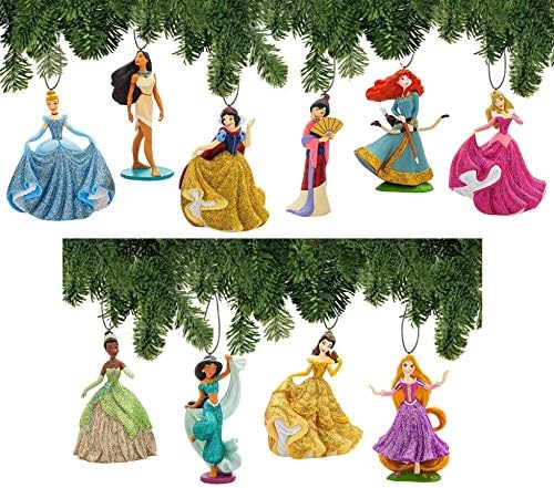 Орнамент на Дизни принцеза постави Делукс 10 парче Поливинил хлорид елка за одмор