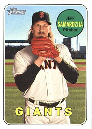 2018 Топс Наследство #197 Џеф Самарџија Сан Франциско Гиганти Бејзбол Картичка