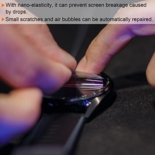 Харфингтон 5 парчиња гледаат заштитени за стакло на екранот 26мм мек TPU анти-крик HD чиста висока дефиниција тркалезна смарт часовник за заштита на екранот