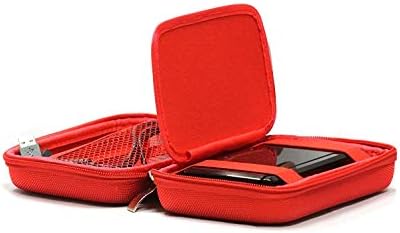 Навитех Црвена Тврда Гпс Кутија За Носење Компатибилна Со Garmin DriveSmart 50 LMT-Auto GPS-5