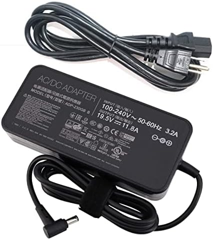 230W 19.5V 11.8A AC Charger for ASUS ROG Zephyrus S GX701GX GX701GW GX701GV ROG Strix Scar II GL704GM-DH74 GL703GM-DS74 ADP-230GB B A17-180P1A Gaming Laptop with US Cable