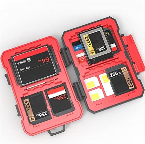 Држете го држачот на SD картички водоотпорен SD картичка СИМ/SD/MSD/CF картичка за/nikon // Fujifilm/Olympus/Leica Camera Protable SD Storage Case ， Трајни, водоотпорни и Д