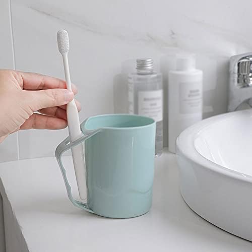 АКФРИЕИСХ КУП за четкичка за заби 2 парчиња Едноставна и креативна анти-скала чаша за миење на устата коси уста и елегантна вода за миење садови за заби цилиндер за ?