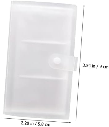 Vosarea 8 парчиња фото -картички ракави за чување брошури за чување на налепници за налепница пластична транспарентна позиција