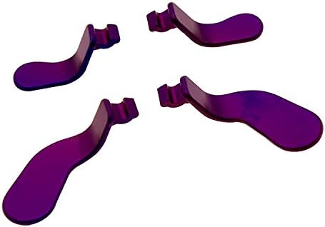 Комплети за метални не'рѓосувачки челик Д -под -рампа, Замена на копчињата за активирање на косата за елитната серија 2, Xbox One Elite Controllers - Виолетова