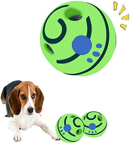 ЛФЦ (2-Пакет 4 надградена Топка За Кикотење Со Кикотење, Чудна Играчка За Кучиња, Топка За Миленичиња, Топка За Играње Тренинг, Интерактивна Играчка За Мало Средно И Г