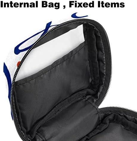 Орјуекан санитарна торба за складирање на салфетка, торба за преносен период за жени девојки менструална чаша торбичка, среќен Божиќ