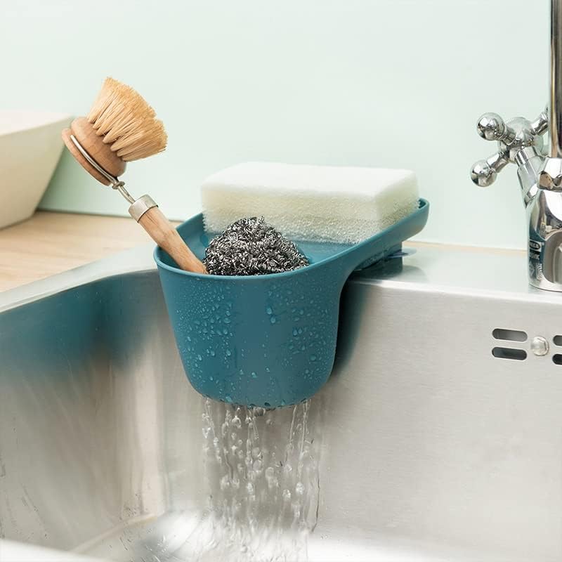 XJJZS кујнски мијалник за мијалник за мозоци корпи за вшмукување чаша за јадење, корпи за складирање на сад за складирање на сунѓер за домаќинство Додаток за домаќинс