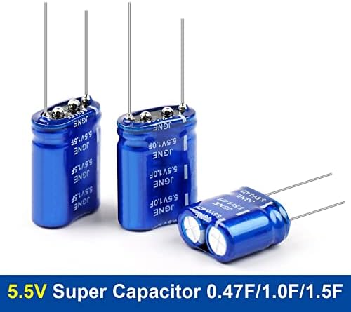 Супер кондензатор на Gande 2PCS 5.5V 0,47F/1.0F/1.5F комбинација на кондензатор 5.5V кондензатори рекордер на возило Супер -касатор