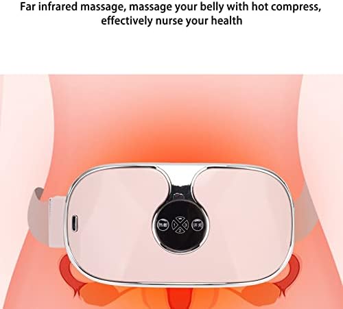 Aynefy период за греење, подлога за масажа на вибрации USB, менструална подлога за греење 1200mAh LED дисплеј мала тежина за половината