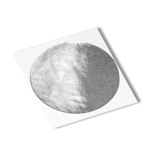 3М 1430 Круг -1.500 -500 сребрена акрилна алуминиумска фолија/армирано лепило лента, -56 до 300 степени температура на перформанси на Фаренхајт,