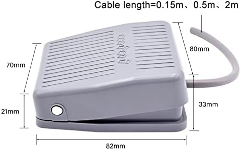 1 парчиња Спдт Пластичен Прекинувач За Газење Со Електрична Енергија Водоотпорен Прекинувач За Контрола НА Стапалото ПЕДАЛАТА 220В НАИЗМЕНИЧНА