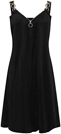 Ruziyoog летен фустан за жени 2023 Трендовски шарени печати Бохо плажа Сундес Зипер V вратот замав а-линија Ками фустани