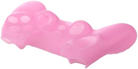 Содел мек силиконски гел заштитен случај на покривање на кожата за PS4 контролер розова