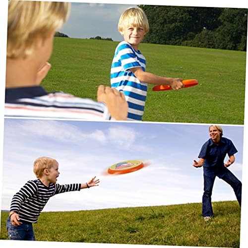 INOOMP 4 парчиња Летечка Чинија Спортски Играчки Интерактивен Летечки Диск Детски Играчки Двор Диск Играчка Деца На Отворено Плејсет Флексибилен Летечки Диск Детски
