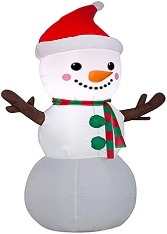 Божиќни украси на надувување на Есл, надворешна Божиќна играчка за надувување на снежен човек со вградена воздушна пумпа за празнична забава за Божиќна декорација