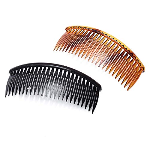 Jonky French French Hair Side Combs Plastic Twist Comb Combes Combs Tortoise Side Class Comber додатоци за жени и девојчиња
