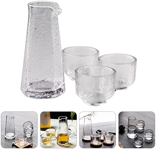Upkoch стакло сет 1Set Soju Glass Restaurant Топла колекција или Саки шут практичен за кристално деликатно со чаши потопли чаши
