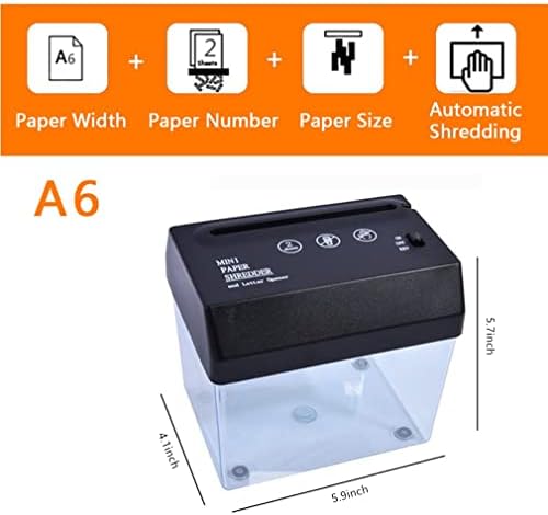 УСБ -хартија Шредер A6 секач за хартија со отвор за букви мини електричен уништувач на хартија за сечење хартија Универзална канцеларија