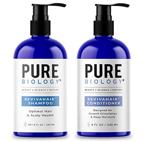 Чиста биологија Премиум Revivahair Biotin Shampoo & Clasherater за раст на косата