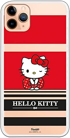 Personalizer iPhone 11 Pro Max Case - Здраво Кити црвени и црни ленти