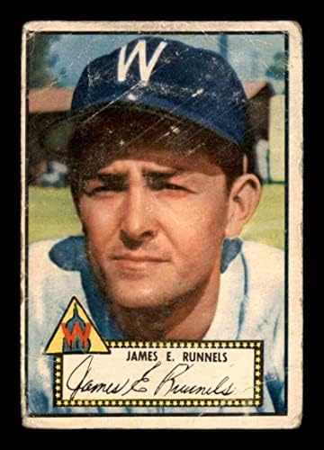 2 Pete Runnels RC - 1952 Бејзбол картички на Топс оценети G - Бејзбол плоча со автограмирани гроздобер картички