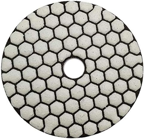 Cusstally 6pcs dia 4inch/100mm решетка 30 дијамантски суво полирање на смола од смола Флексибилен сув пескачки диск за гранит керамика