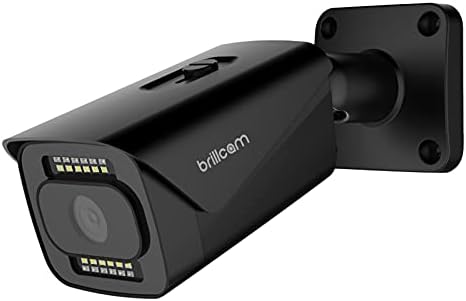 IP камера BrillCam Oudoor, 85ft Night Vision, 5MP POE камера, безбедносна камера во затворен простор, леќи од 2,8 mm, во центарот на вниманието,