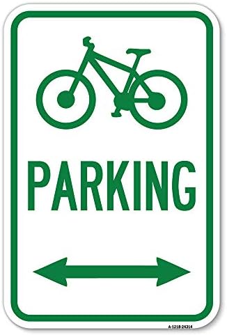 Симбол Велосипед, Паркинг | 18 Х 24 Тешки Алуминиум Рѓа Доказ Паркинг Знак | Заштита На Вашиот Бизнис &засилувач; Општина / Направени Во САД