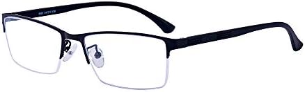 Секогаш очила за миопија очила црна TR90 рамка за краткорочно растојание за очила за мажи за мажи -1,5 Ве молиме, забележете ги овие не читаат очила