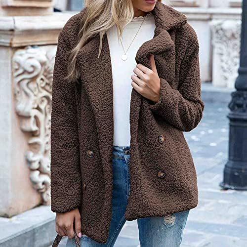Женски зимски палта плус големина со качулка со качулка, јакни од руно, боја, топло задебелен патент/копче, кадифен надворешна облека