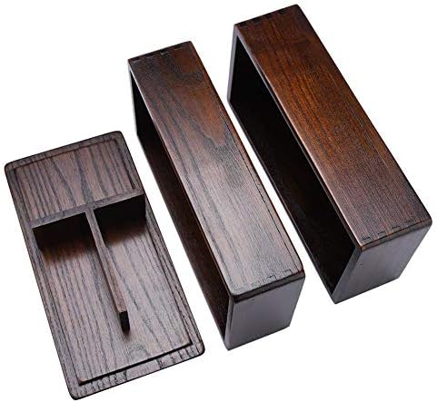 Кутии за ручек, јапонски традиционален природен квадрат дрвени контејнери за ручек двоен слој природна дрвена бенто кутија за пикник