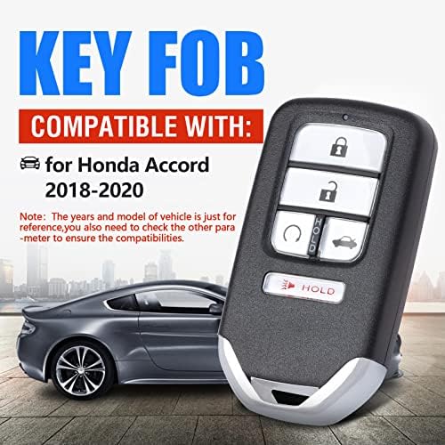 Кателал паметен клуч FOB без клуч за замена за далечински клуч за Honda Accord 2018 2018 2020 2021 5 копчиња