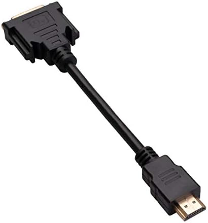 HDMI до DVI-D оловен адаптер DVI женски до HDMI машки адаптер со златен позлатен конектор 1080p целосен HD конвертор 15см