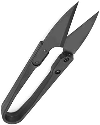 Мали ножици на предиво, издржливи ножици од предиво од 12 парчиња, црна играчка за чевли за занаетчиство