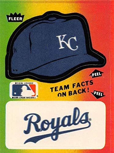 1983 година налепници за лого на Флеер Тим NNO26 Канзас Сити Ројалс Кап Канзас Сити Ројалс Официјална стандардна трговска картичка